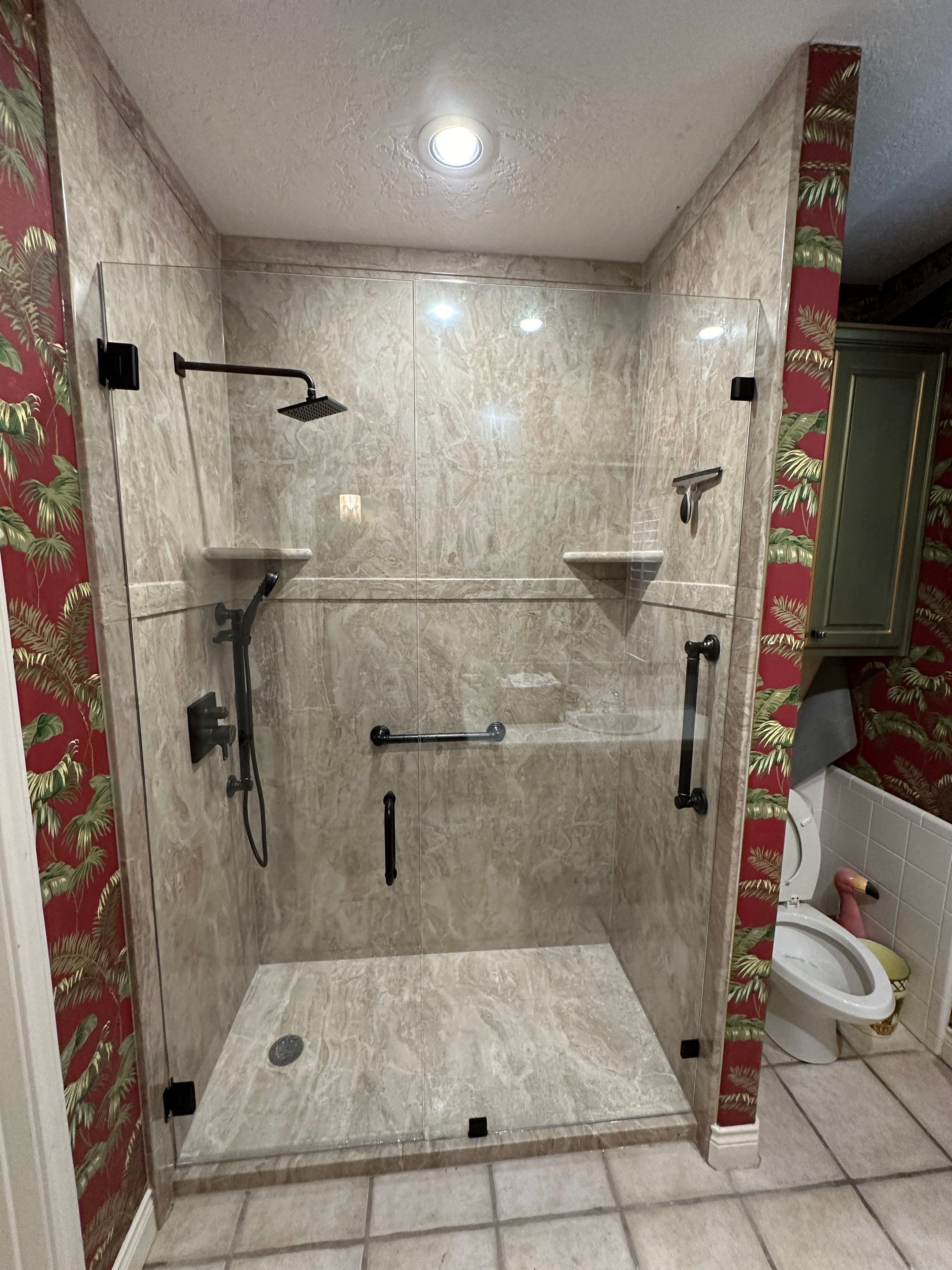 2 Shower remodels in Horseshoe Bay by Lane Lauritsen - The Hill Country, Texas