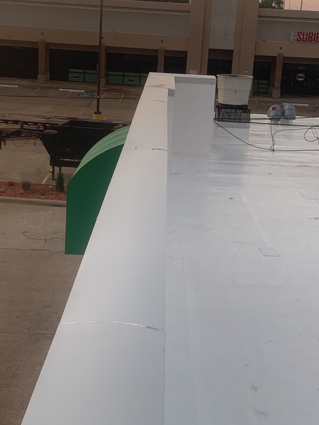 Commercial Roofing Installation using 50 mil PVC by Hostetler Roofing