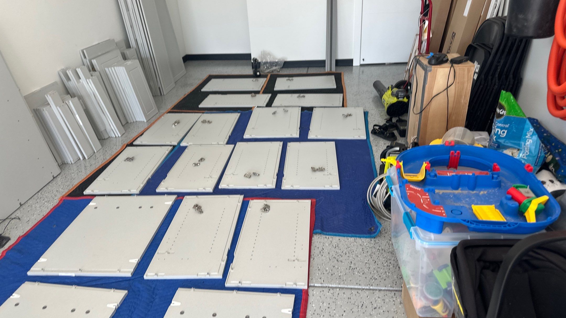 Cabinet Installation using Platinum by Croc Coatings, LLC