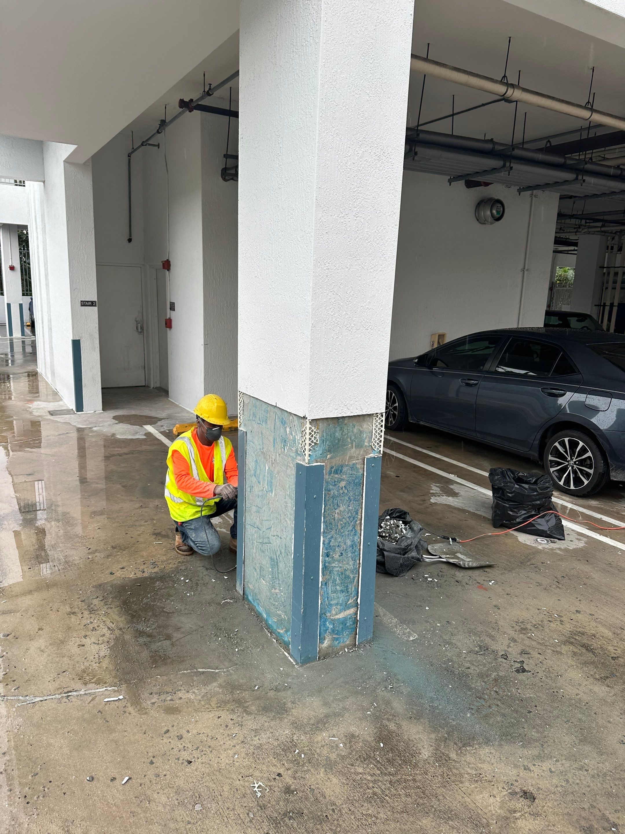 Concrete Restoration using SIKA by The Goat Contractor ( Giampri Corp)