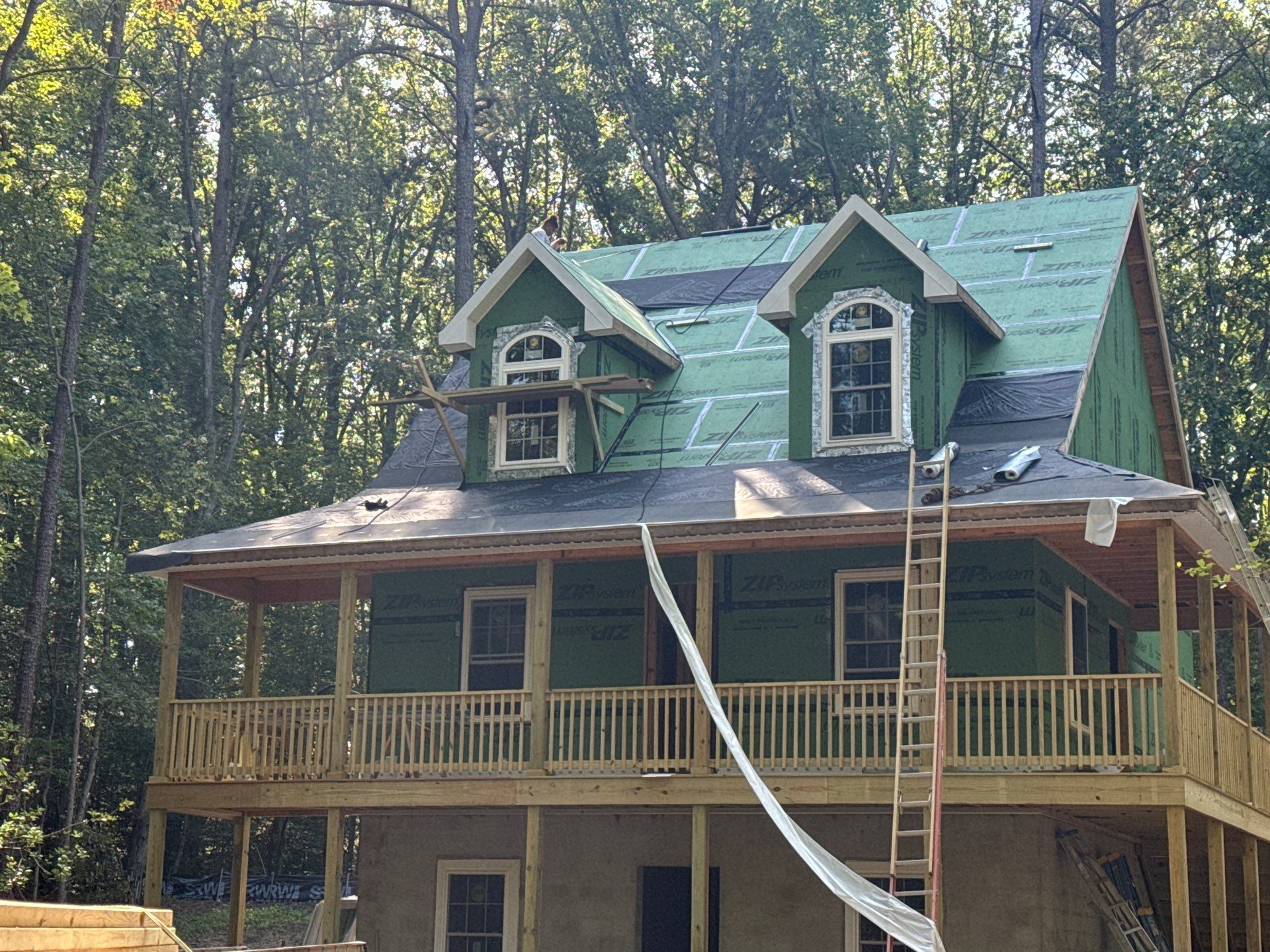 Custom New Home Roof Install in Heathsville by Cade Construction