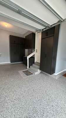 Matt Z. upgraded his garage with cabinets