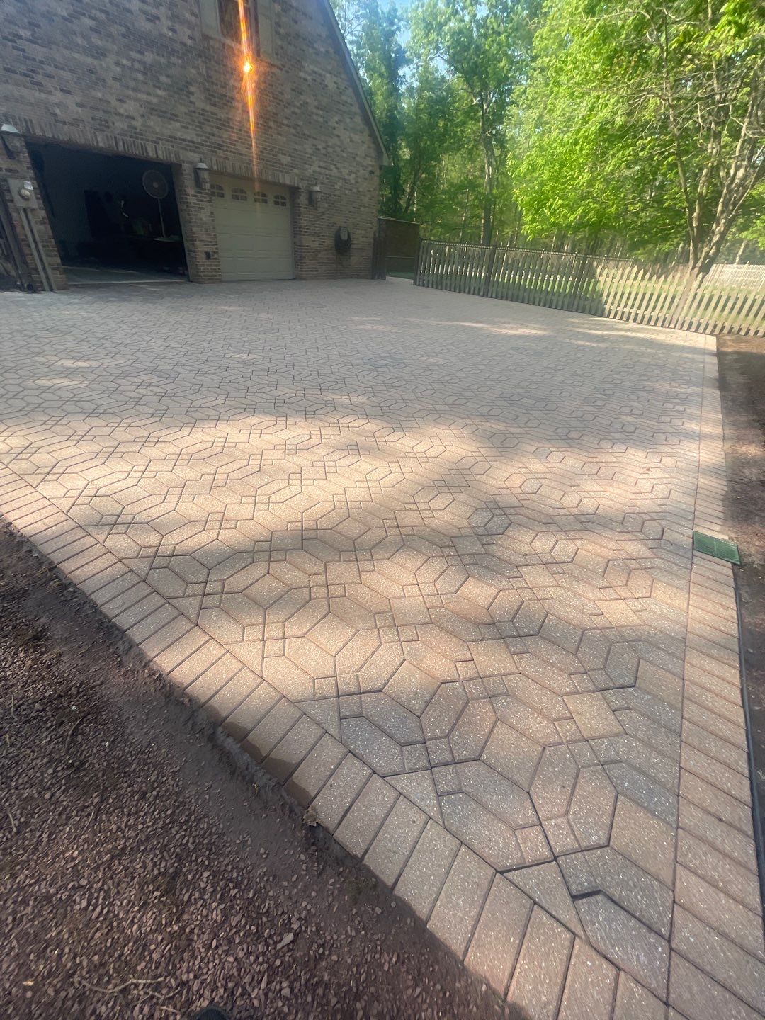 Pavers Cleaned, Garage and Concrete walls by SJ Exterior