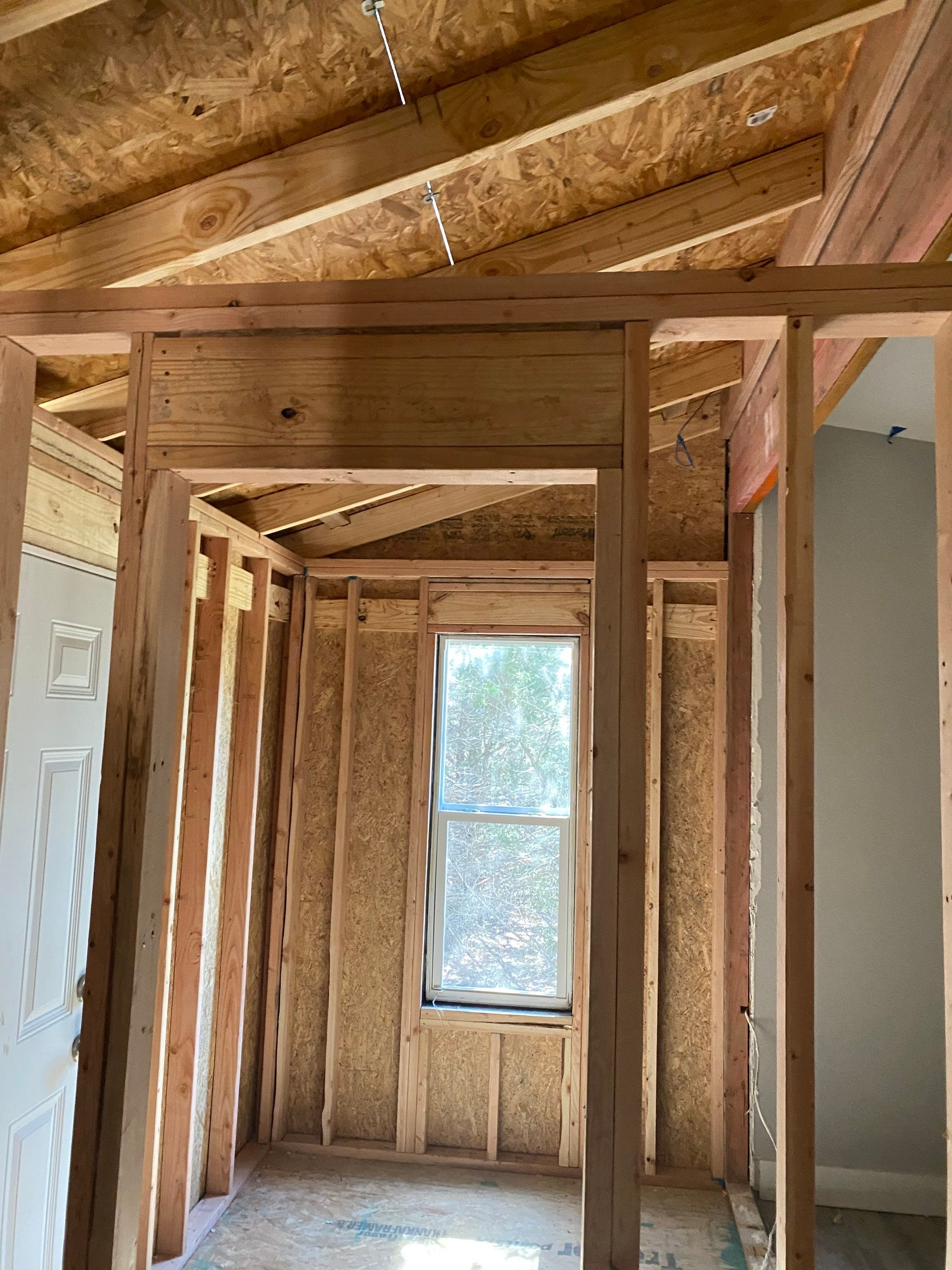 Spray Foam on this tiny house addition  by Apex Insulation Solutions