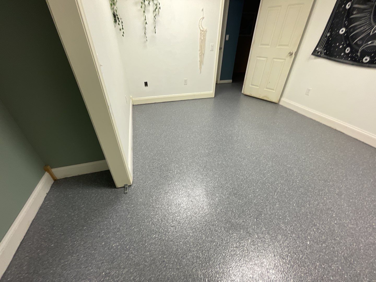 Basement Floor using Granite by Your1DayFloor.com