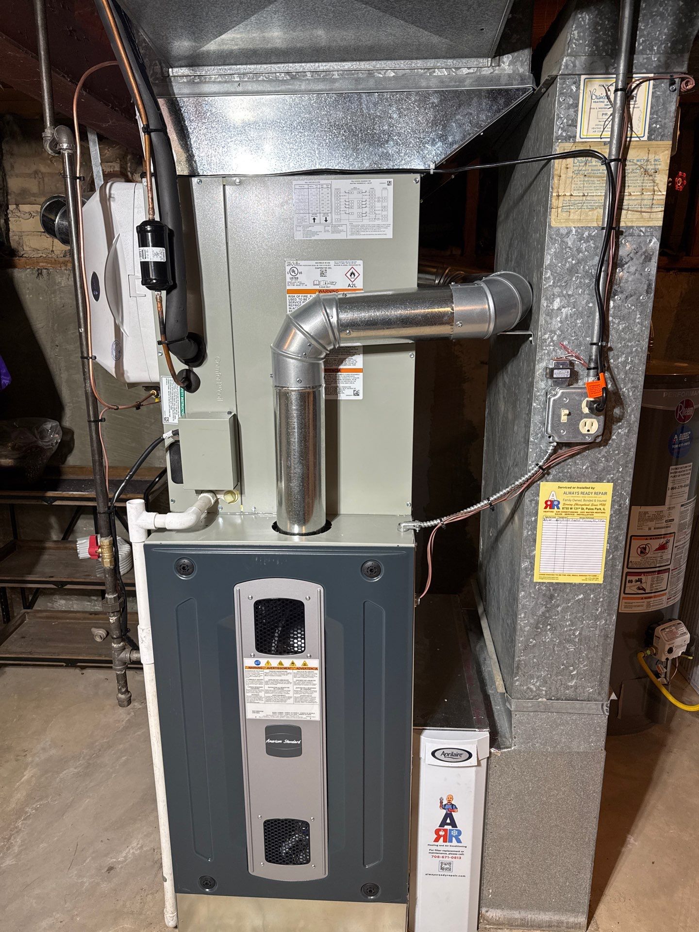 Furnace Installation using American Standard by Always Ready Repair