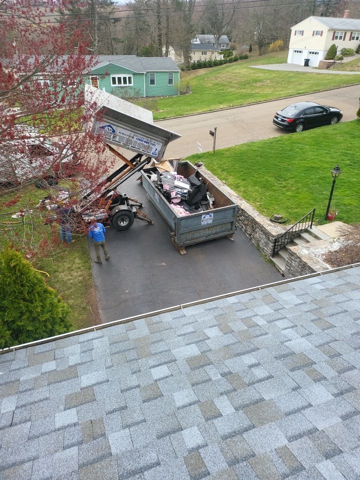Residential Roofing Installation using Residential Roofing Installation using Owens Corning TruDefinition Duration - Quarry Gray & Sterling Gray Mainstreet siding by A Plus Exterior