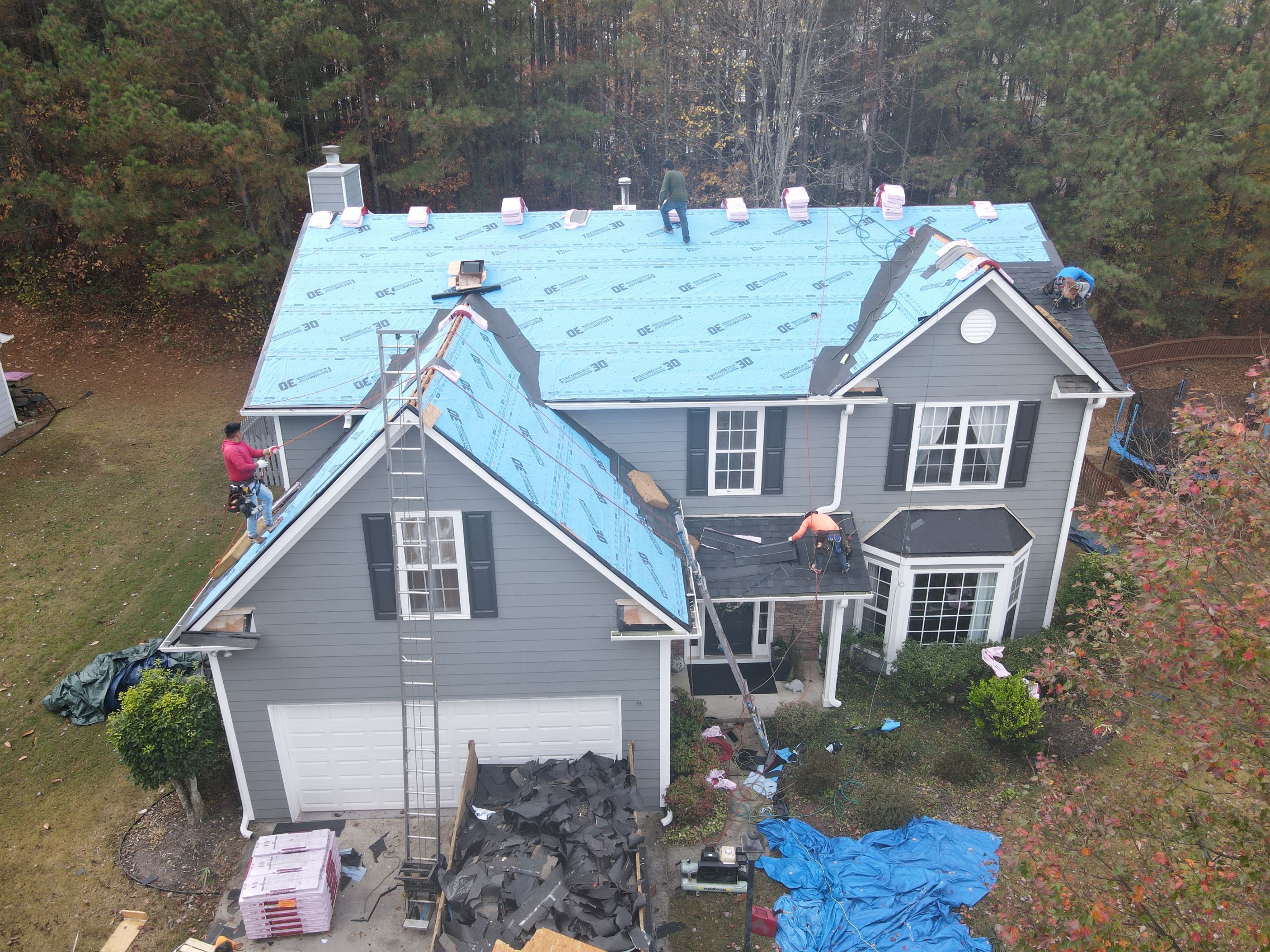 Residential Roofing Installation using Owens Corning by Inspector Roofing and Restoration
