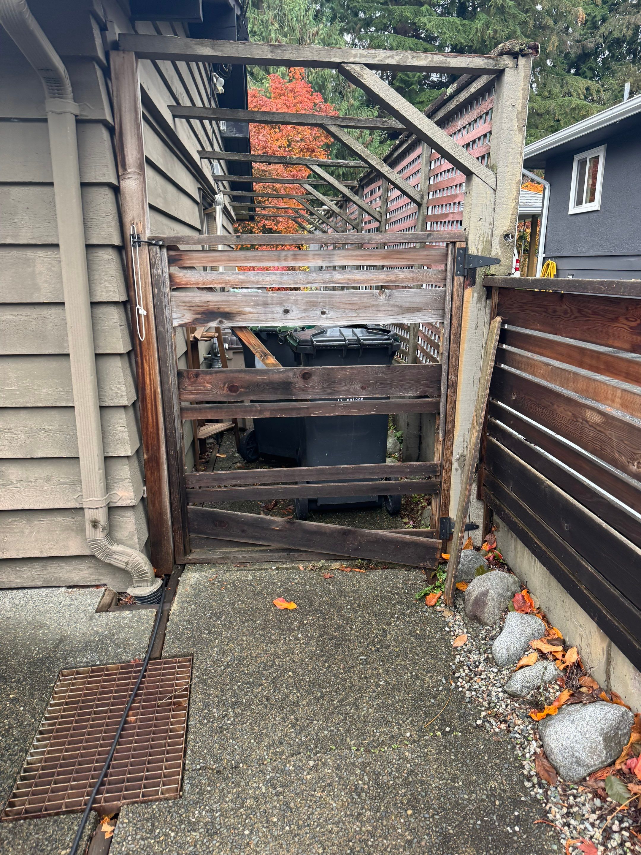 New Wooden Gate by YVR Construction Group