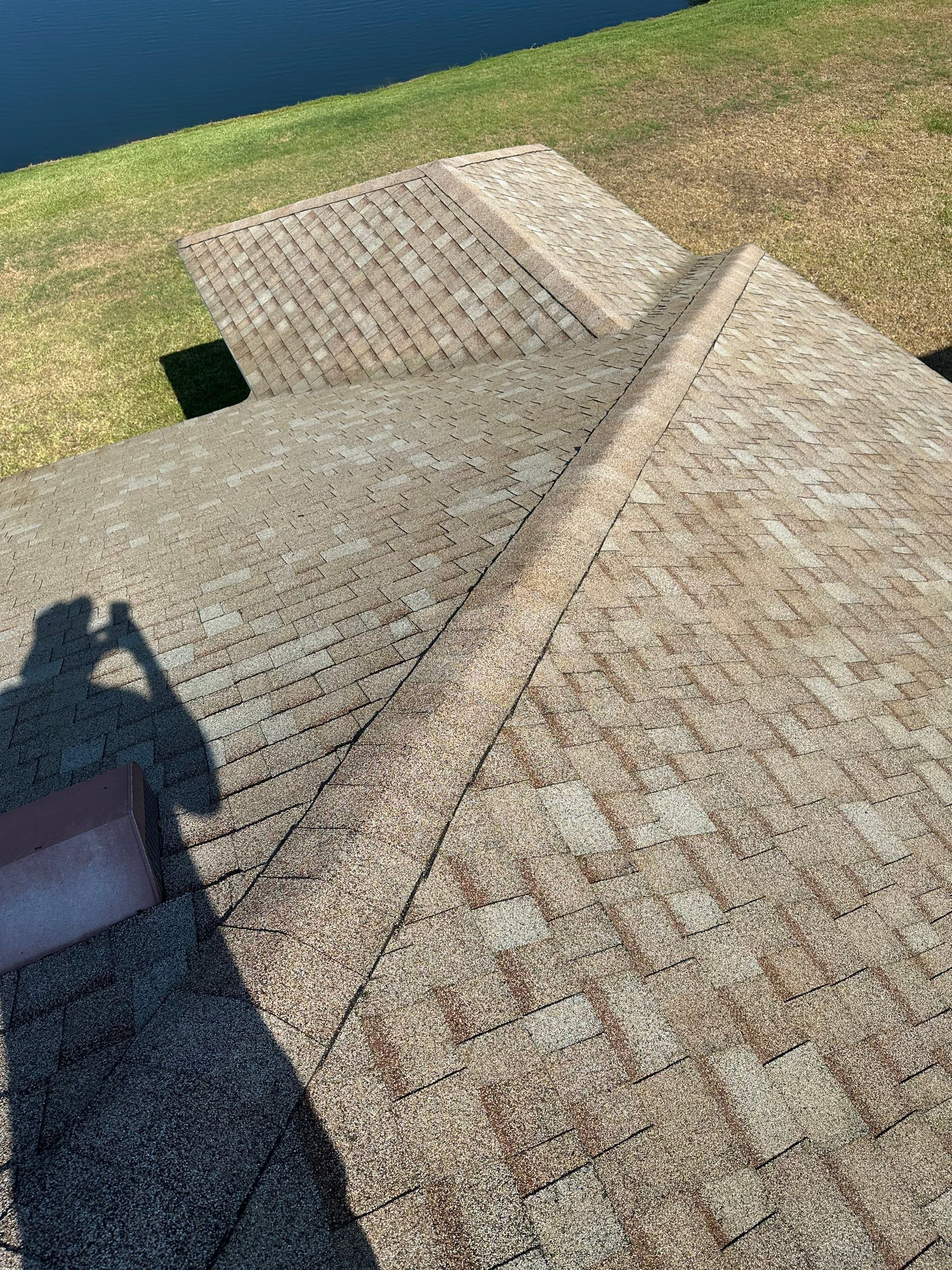 Asphalt Shingle Roof Soft Wash Cleaning & Concrete Pressure Washing in CopperStone Community, Parrish, FL by Sunshine AquaWash