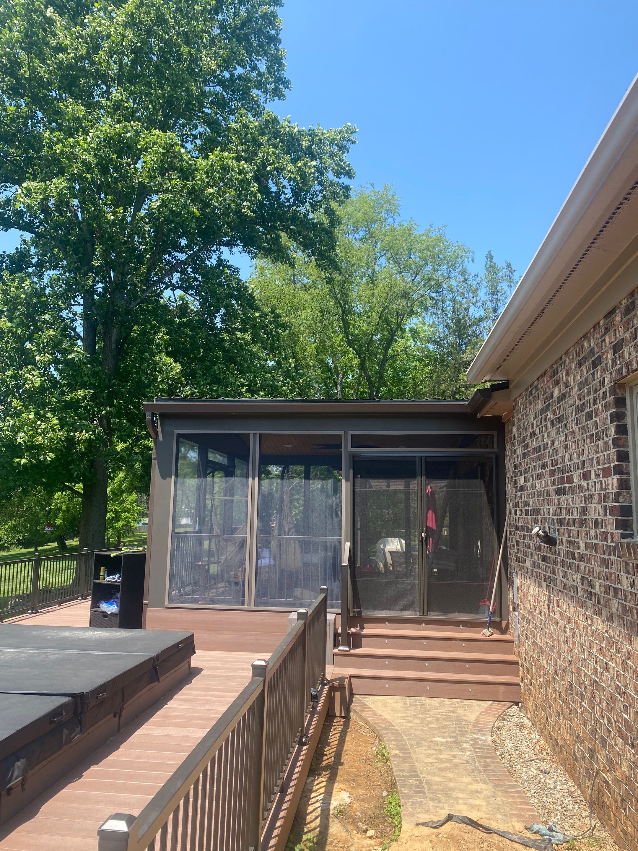 Deck/Screen porch Transformation using Timbertech by The Smet Companies, LLC