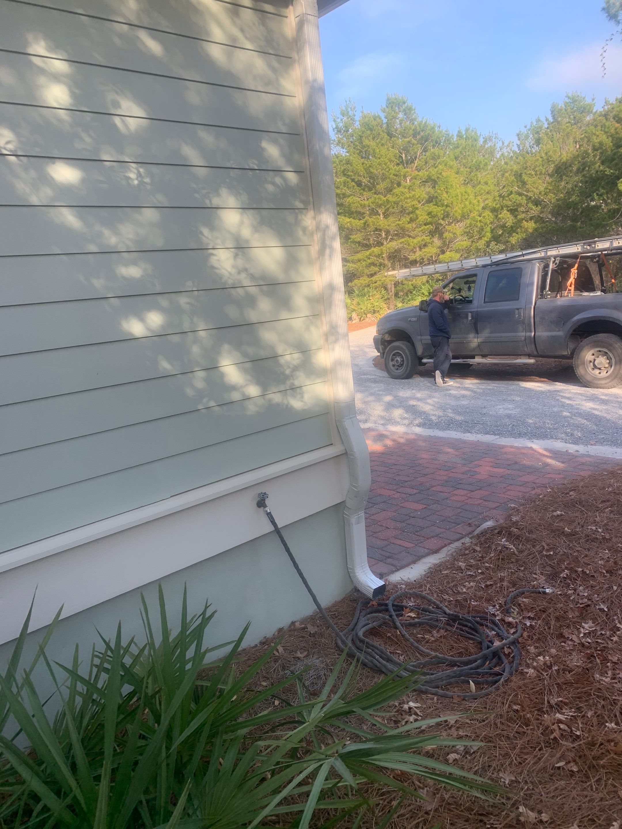 New Downspouts Installation in Rosemary Beach, FL by Gutter Professors