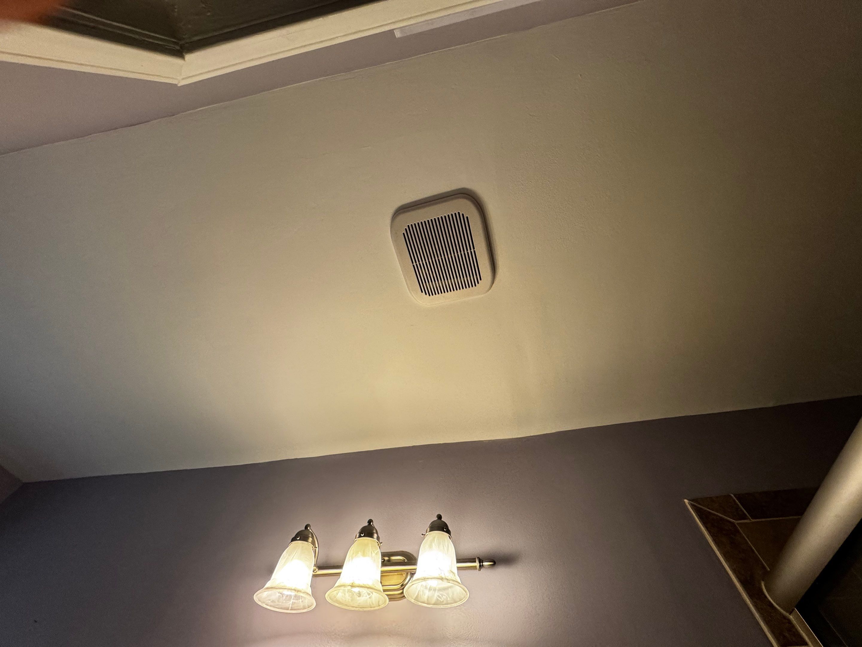 Warner Robins Bathroom Ceiling Water Damage and Drywall Repair by PGP Surface Solutions, LLC