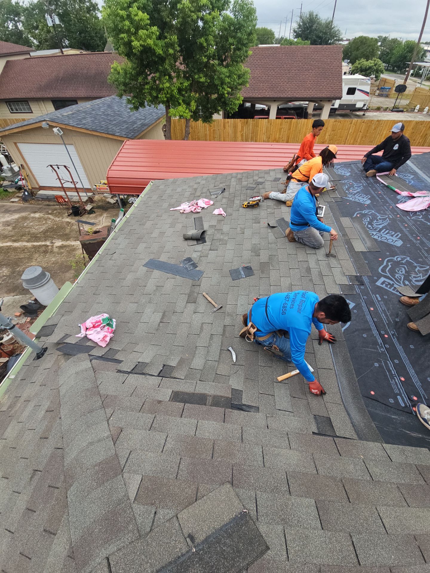Residential Roofing Installation using Owen's Corning Duration (Lifetime) Shingles by Roof Repair Company