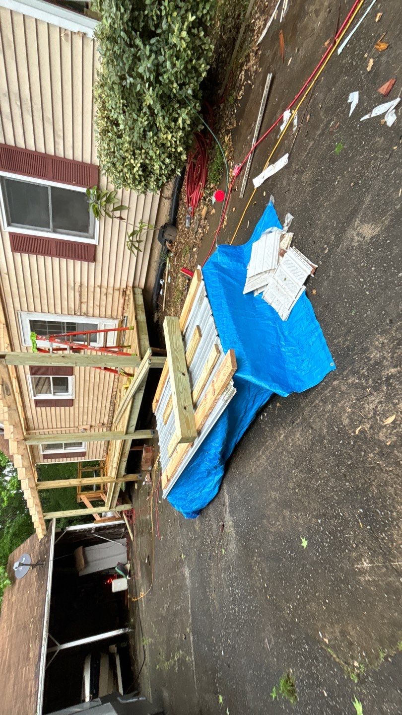 Roof Replacement and cover porch  by Deerfield Roofing LLC