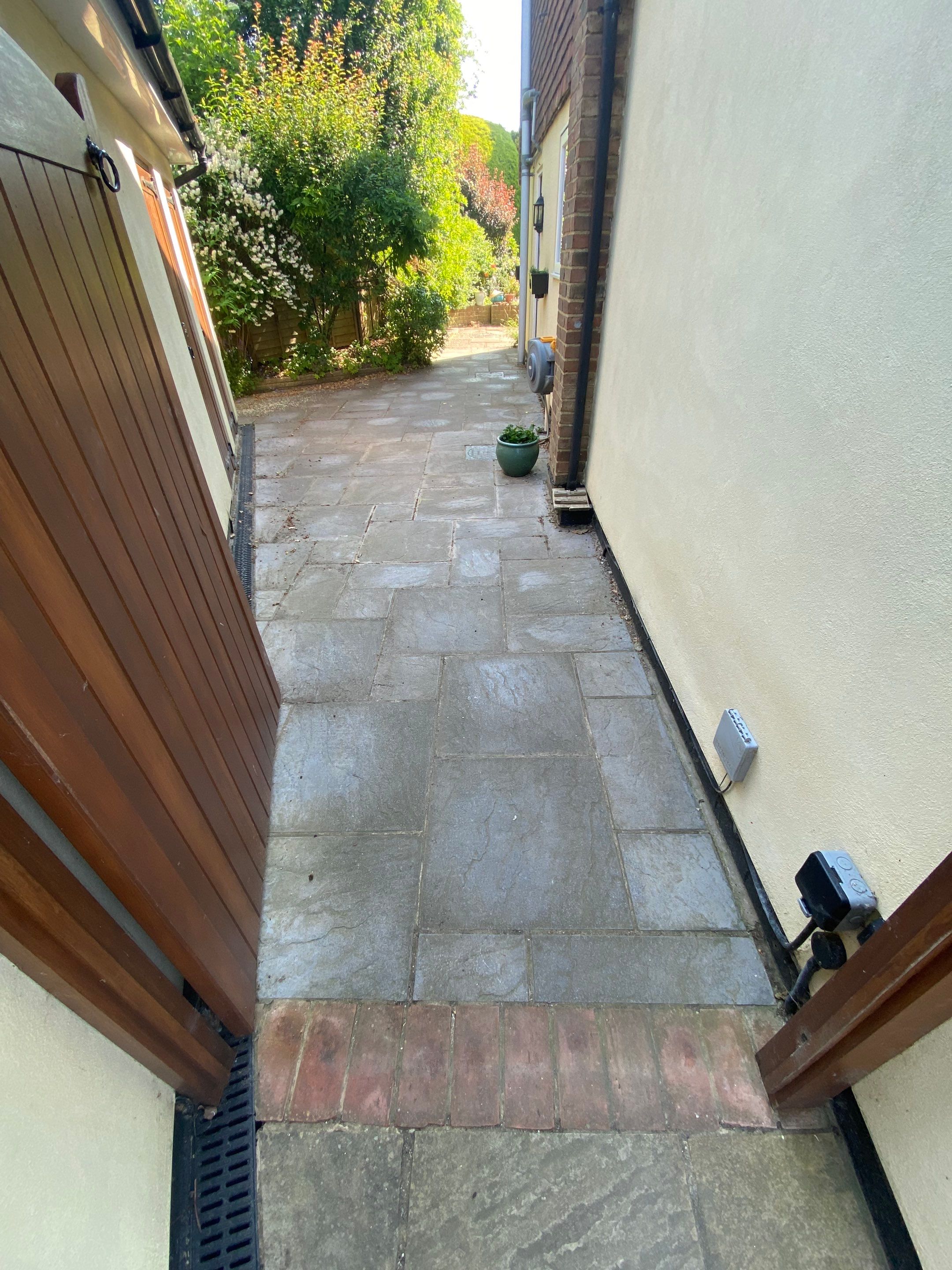 Patio Area Spring Clean using honda 21 ltr/min by Ges Exterior Cleaning ltd