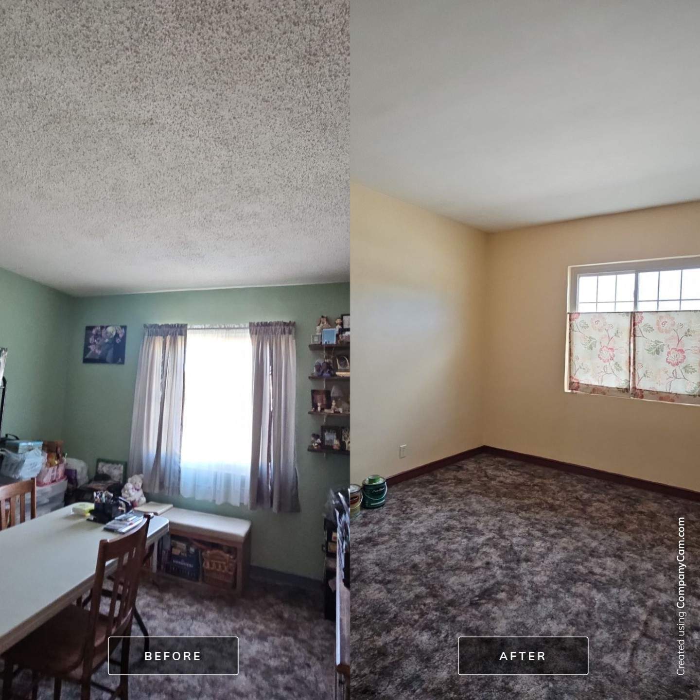Interior Painting with Popcorn Ceiling Removal by Regal Renovate