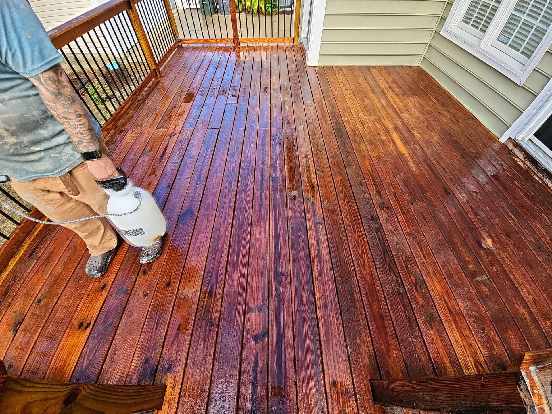 Weathered Deck using Wood Sealant by DuraSeal