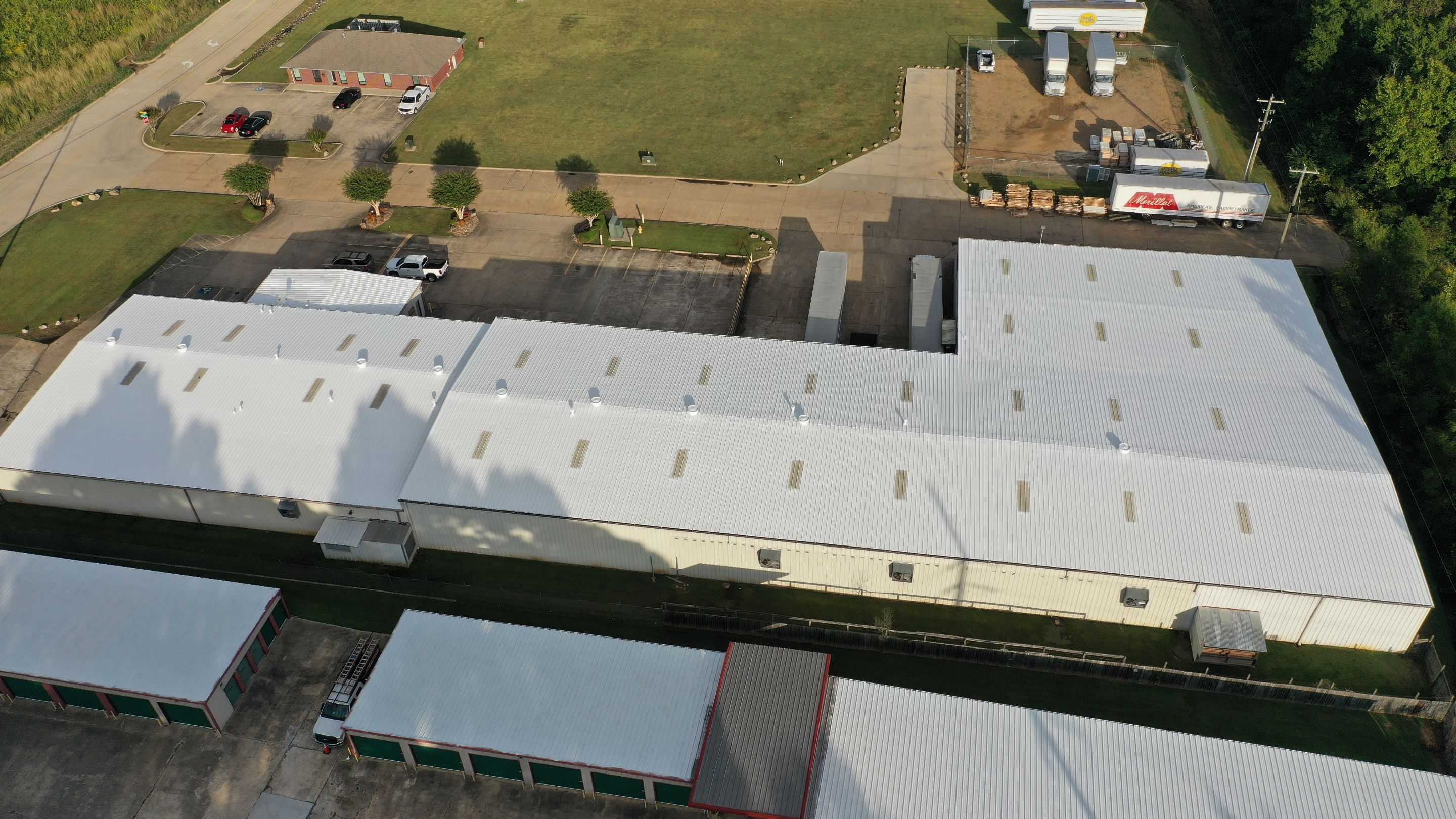 Commercial Metal Restoration System using Aldocoat Coatings by Hostetler Roofing