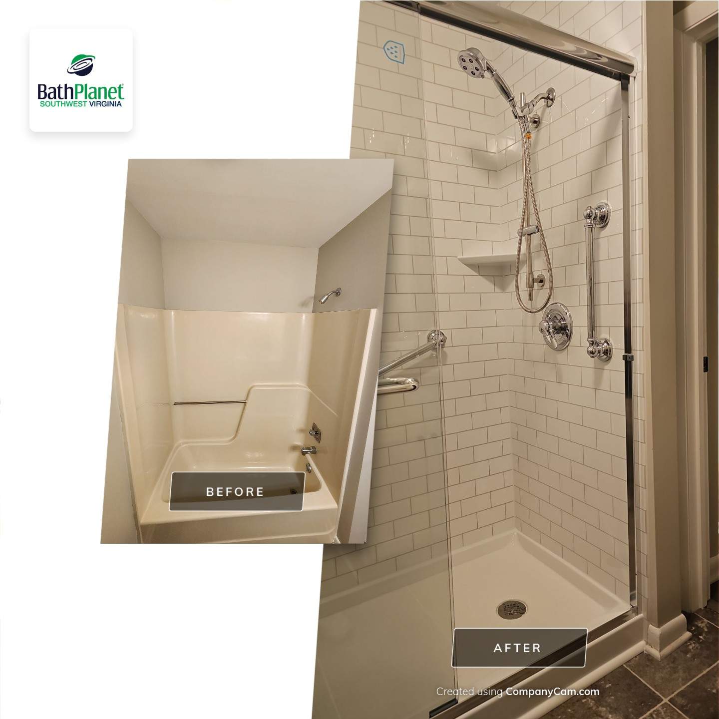 Tub to Shower by BathPlanet SW Virginia