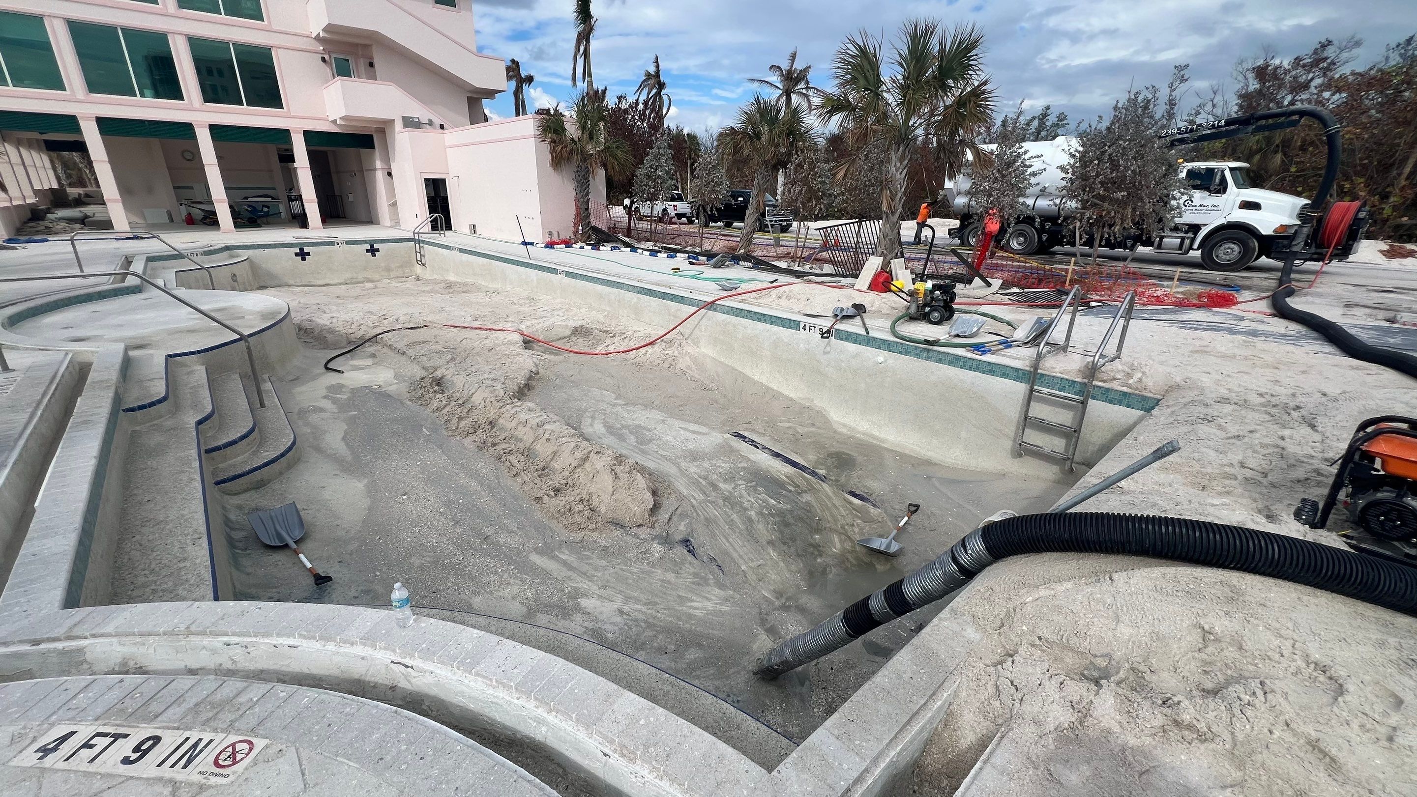 Beachside Community Club Pool Cleanout by Don Mar, Inc. Storm Water Solutions