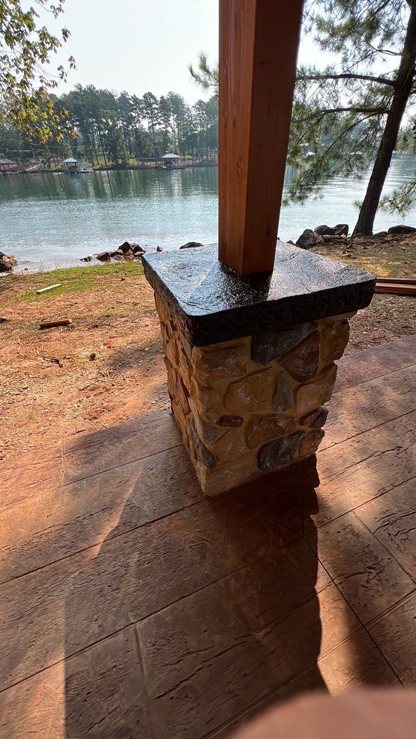 Stamped Concrete Pavilion Slab by Xtreme Concrete Services
