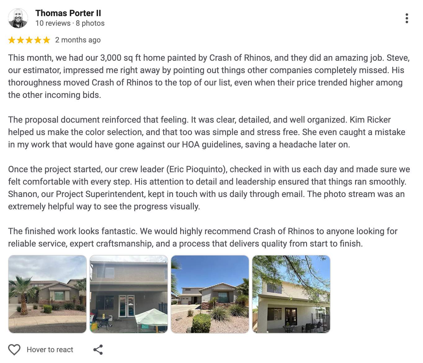 Exterior Painting - Chandler by Crash of Rhinos Painting & Garage Floors