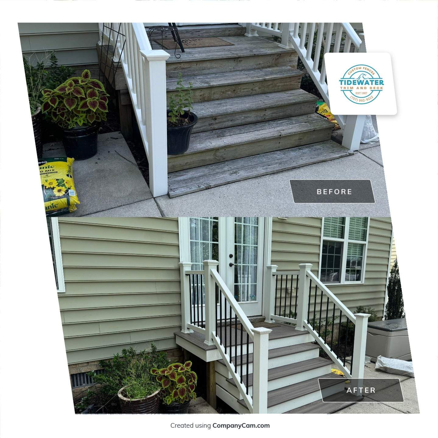 Custom Steps, Endless Possibilities by Tidewater Fence