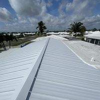 24ga 1.5" Mechanical Seam Regal White  by Total Roofing System The Metal Roof Experts
