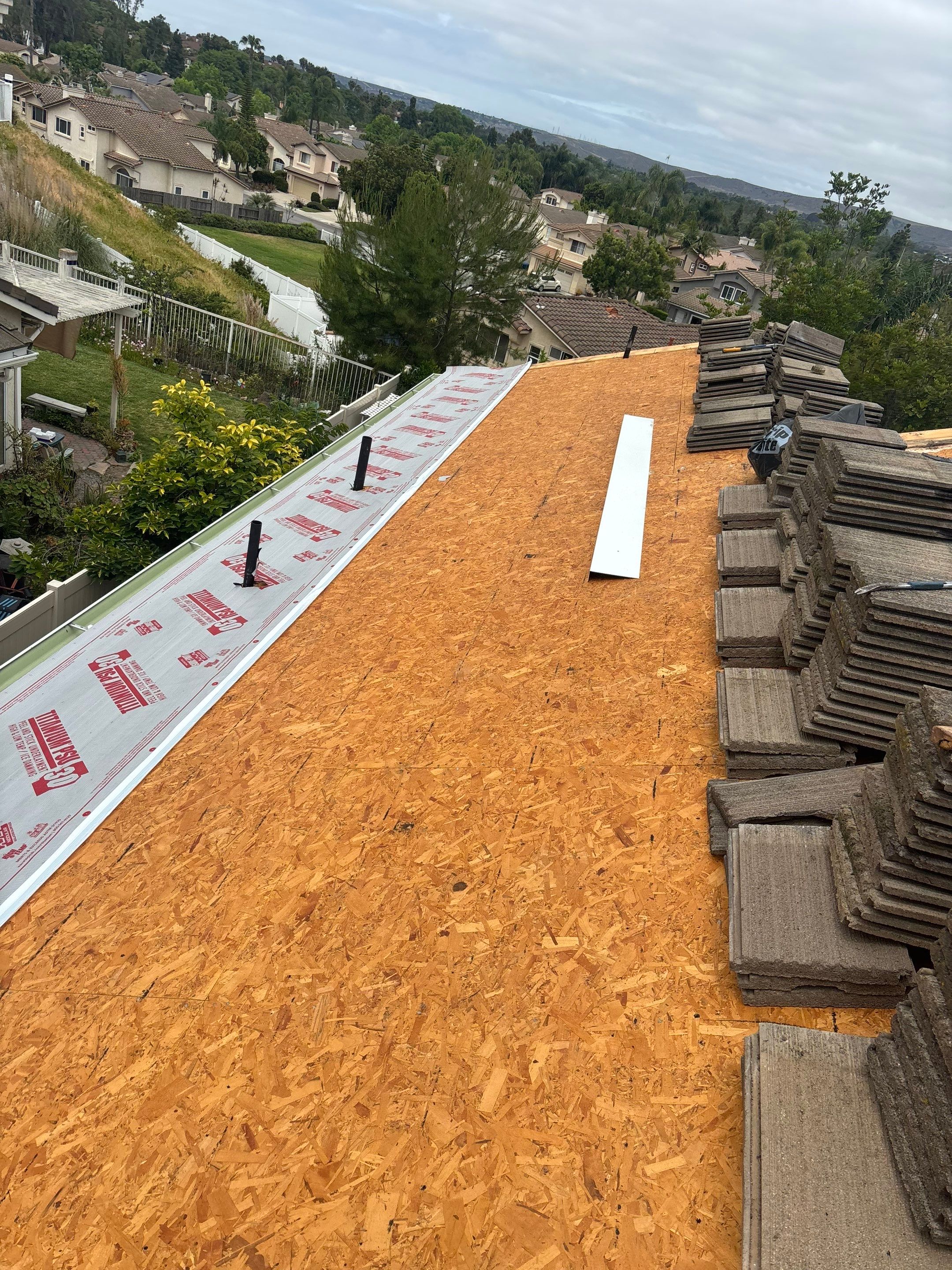 Oceanside Tile Roof Lift & Lay – LifeTile Underlayment Replacement by Zenith Roofing Services