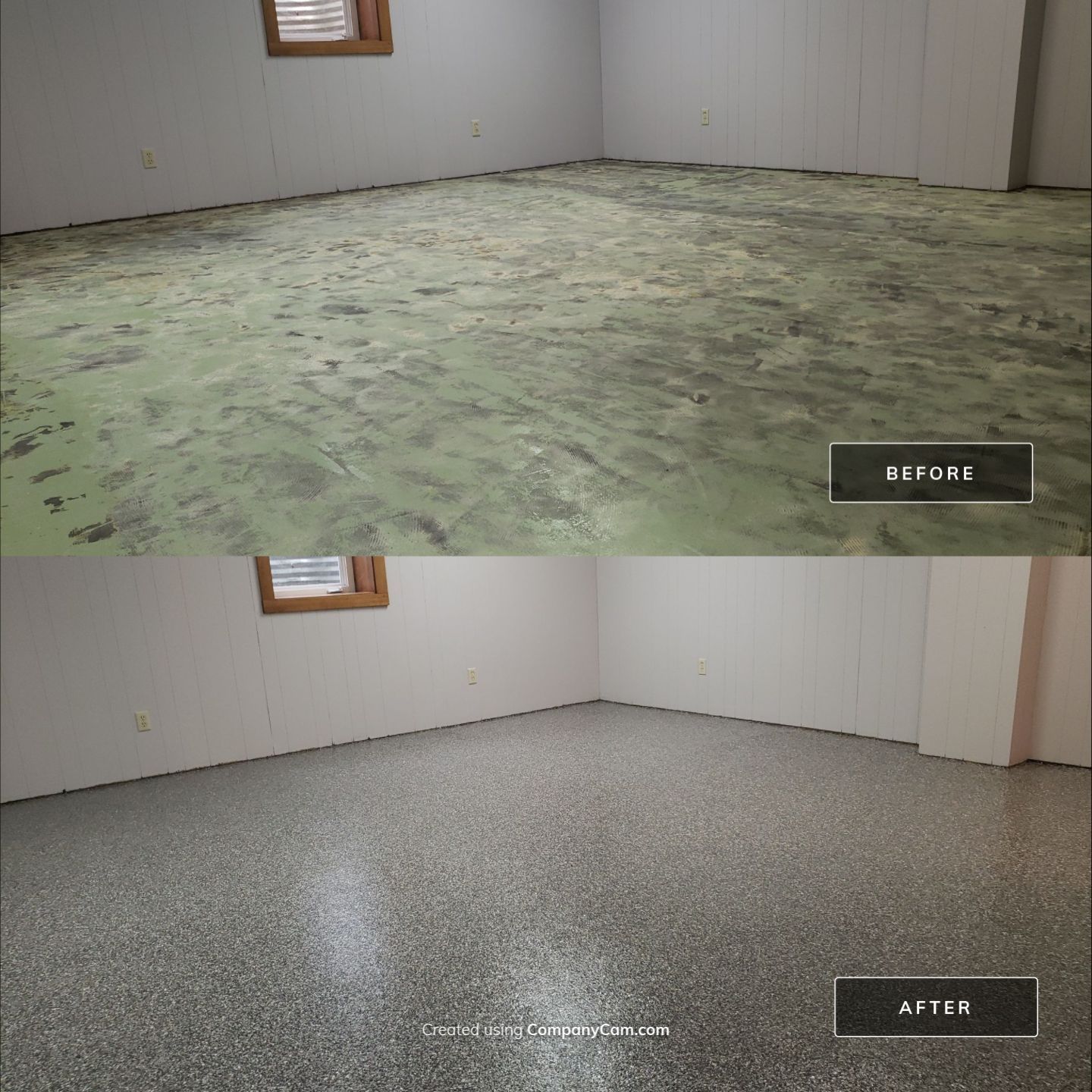 A Revitalized Basement by Revival Concrete Coatings, LLC