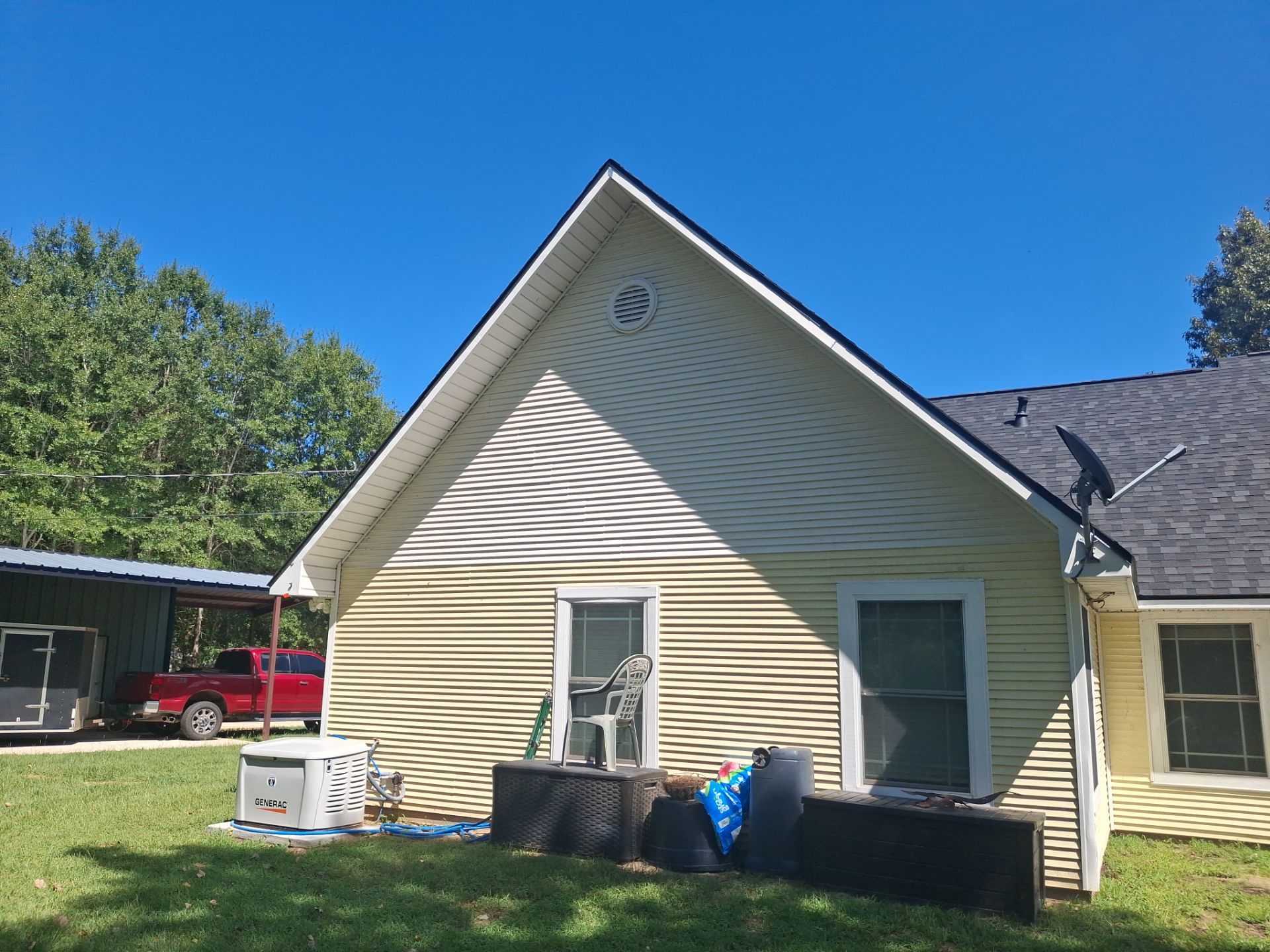 From Aged Yellow to Fresh Green in Frankston, Texas by Quality Coats Painting