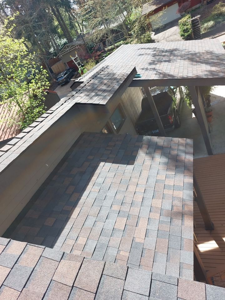 Residential Roofing Installation using Owens Corning Duration Designer Shingles in 'Bourbon'  by BEST Roofing & Waterproofing