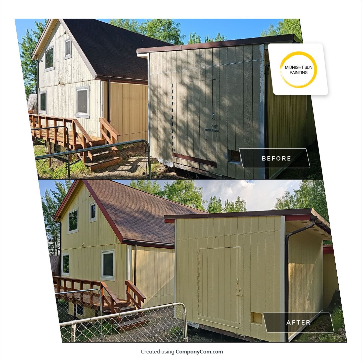 Brightened Home With Exterior Paint! by Midnight Sun Painting