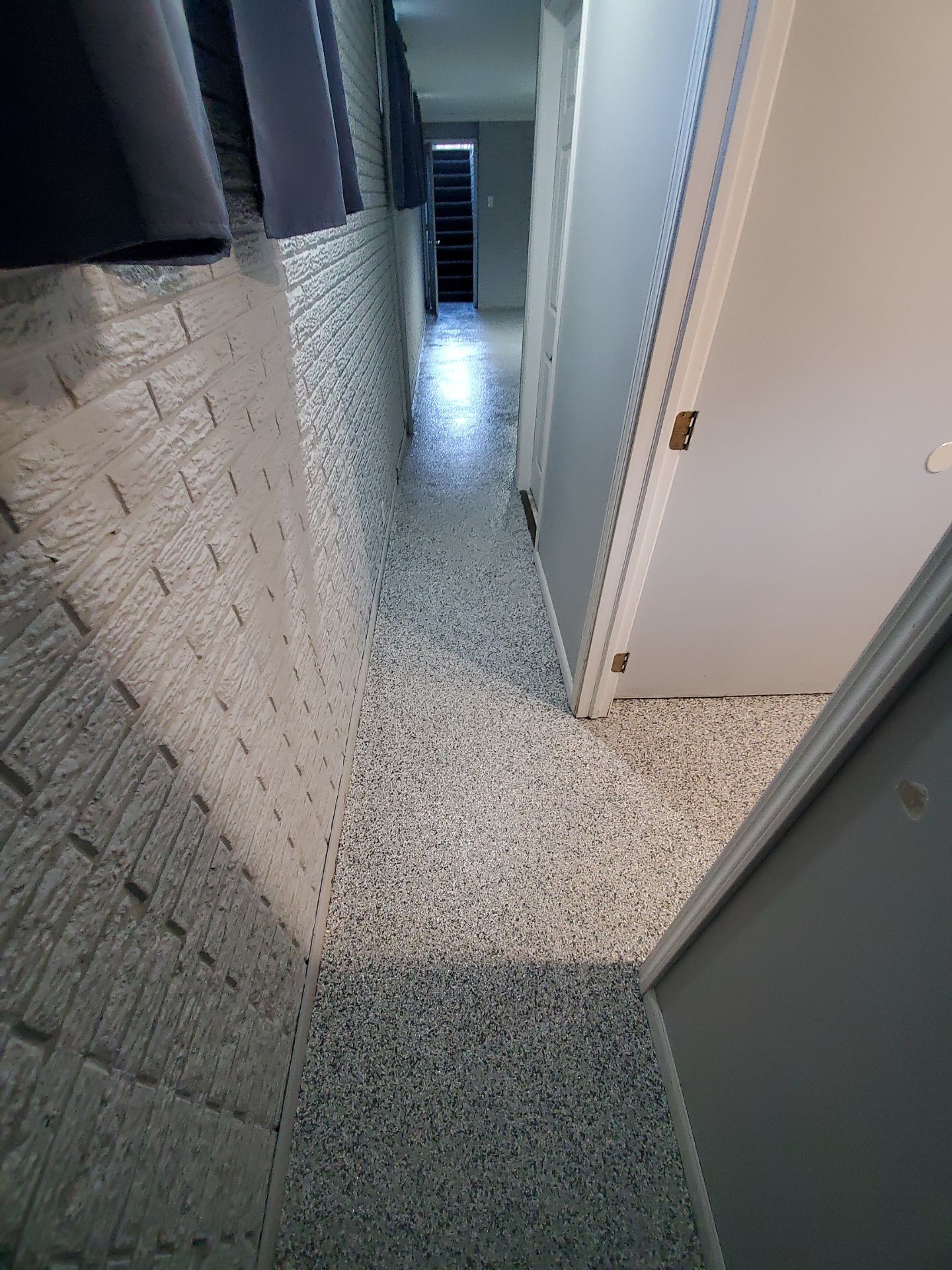 Gravel Flake Basement Floor  by Level 10 Coatings