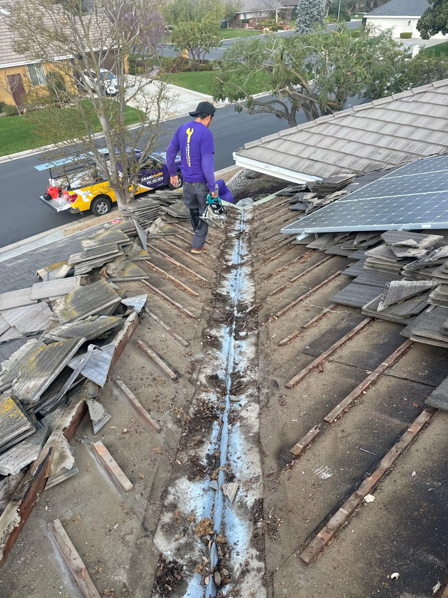 Solar Roof Leak Repair  by Grandmark Service Company