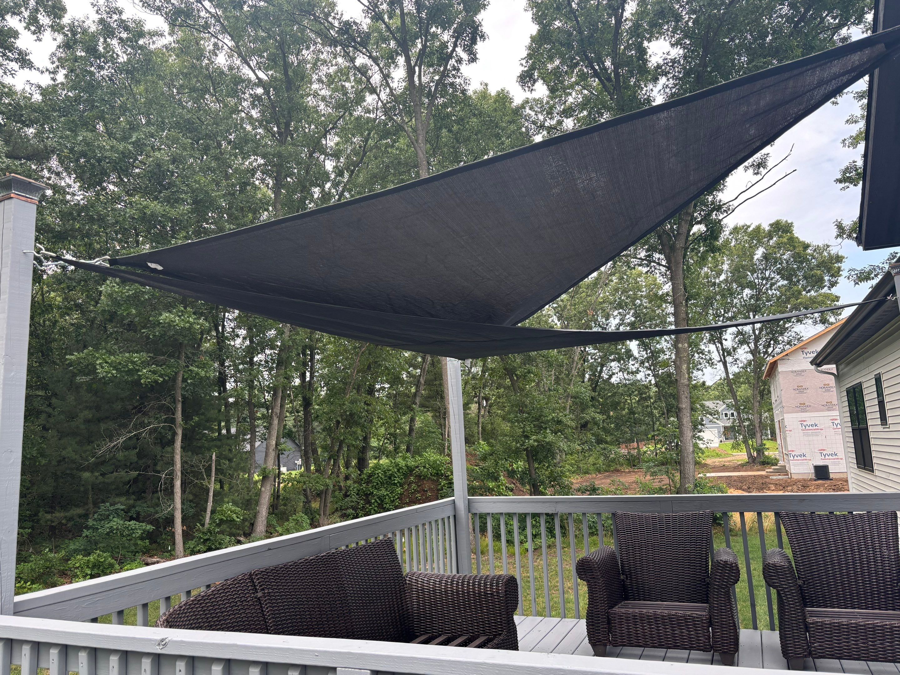 Deck Staining, Repairs & Sunshade Installation by Gordon Painting