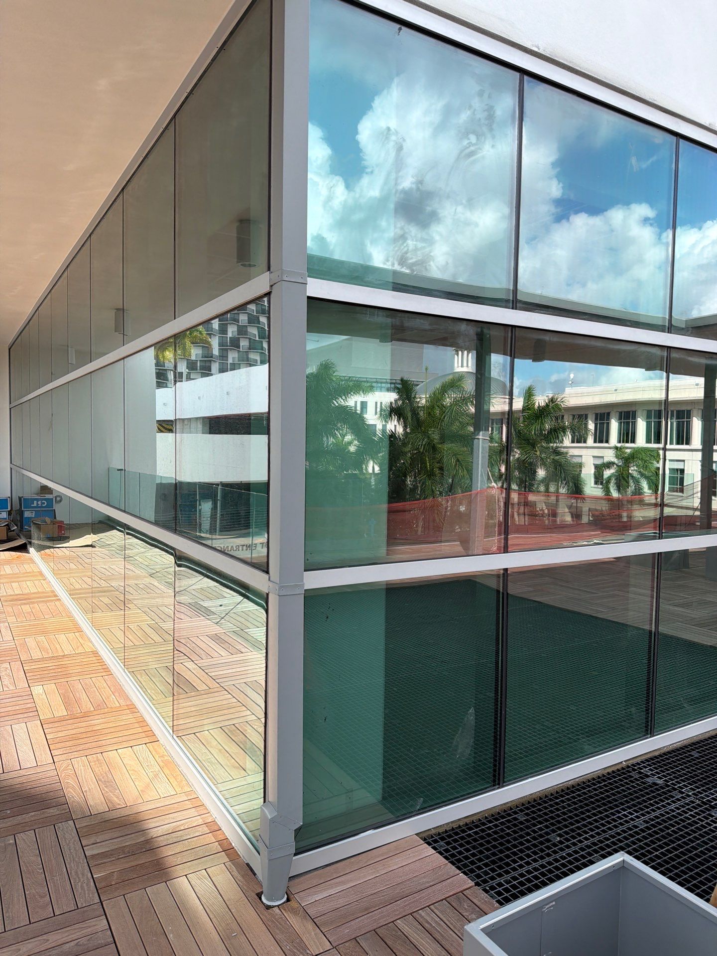 Commercial Roofing Installation with Soprema Membrane at Doral Library by AJF ROOFING INC