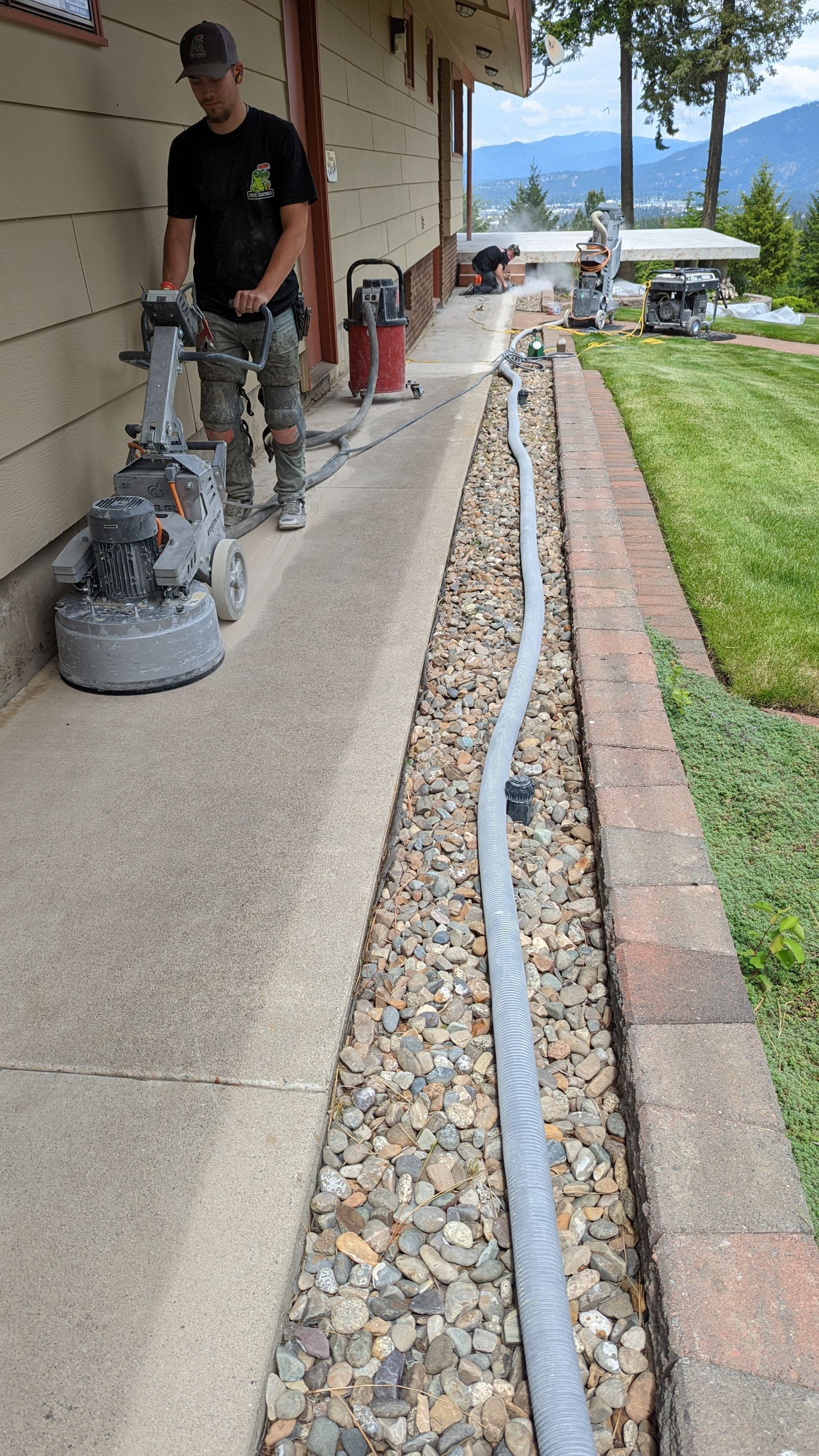 Patio Transformation using Pecan by Croc Coatings, LLC