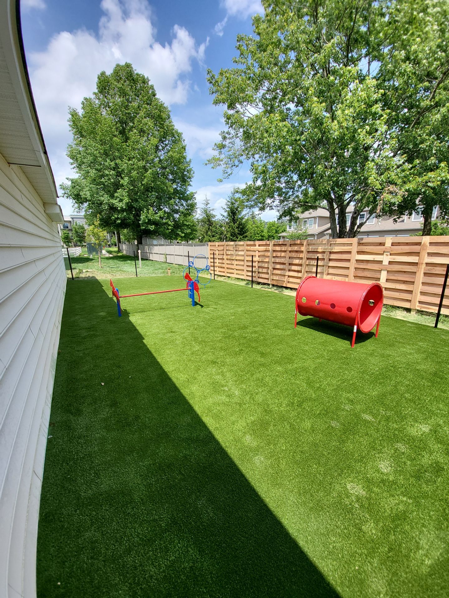Commercial Fairmont Apartments Pet Park and Agility Course Installation in Westerville by Southwest Greens Midwest