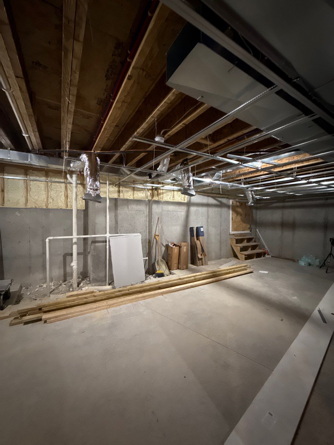 Basement Finishing Project with Home Gym and Sauna in Prospect by Authentic Carpentry
