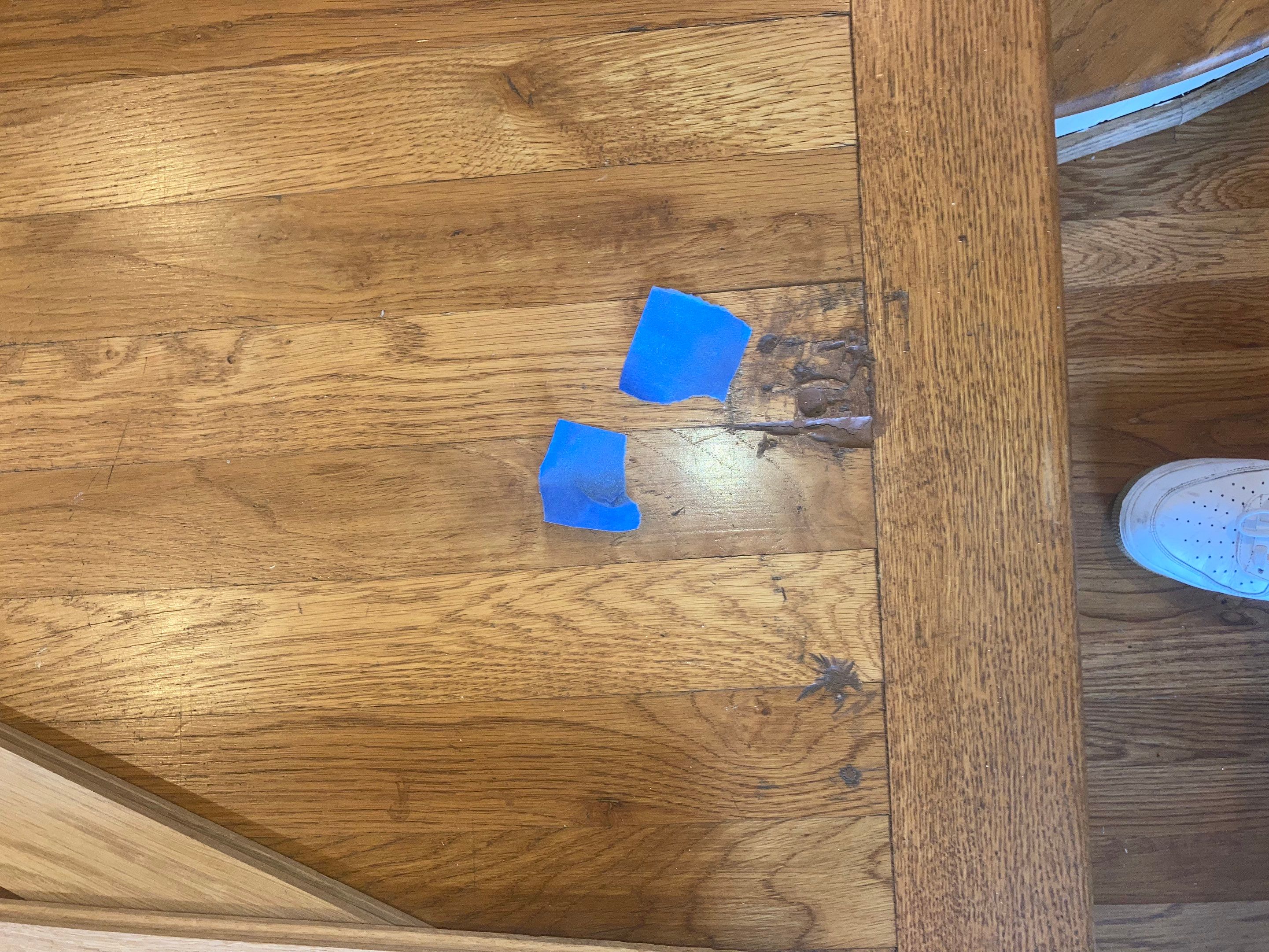 Red and White oak refinish with Duraseal Special Walnut Stain by Footprints Floors of Nashville