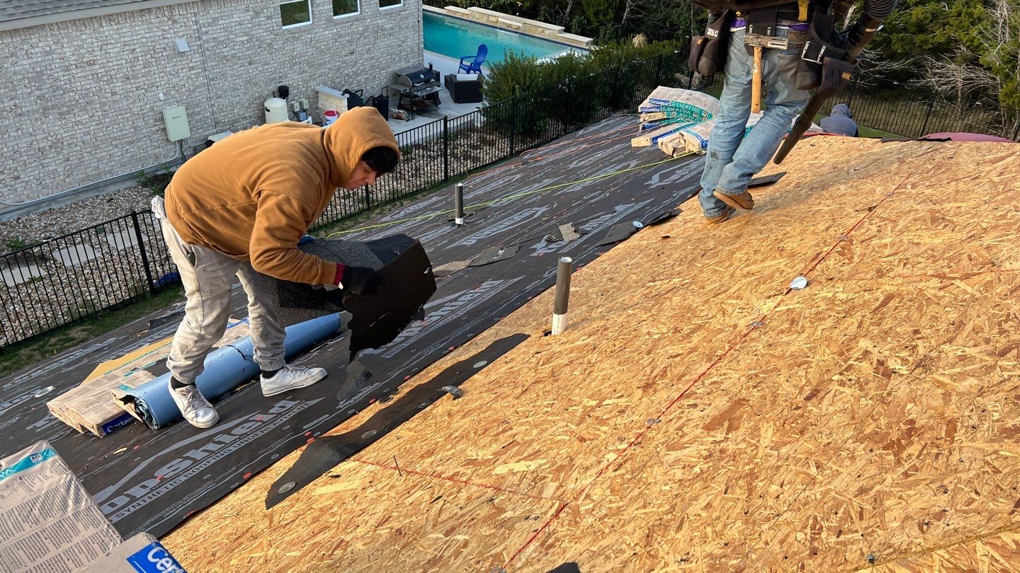 Hail claim roof replacement by Oakwood Roofing and Construction, LLC