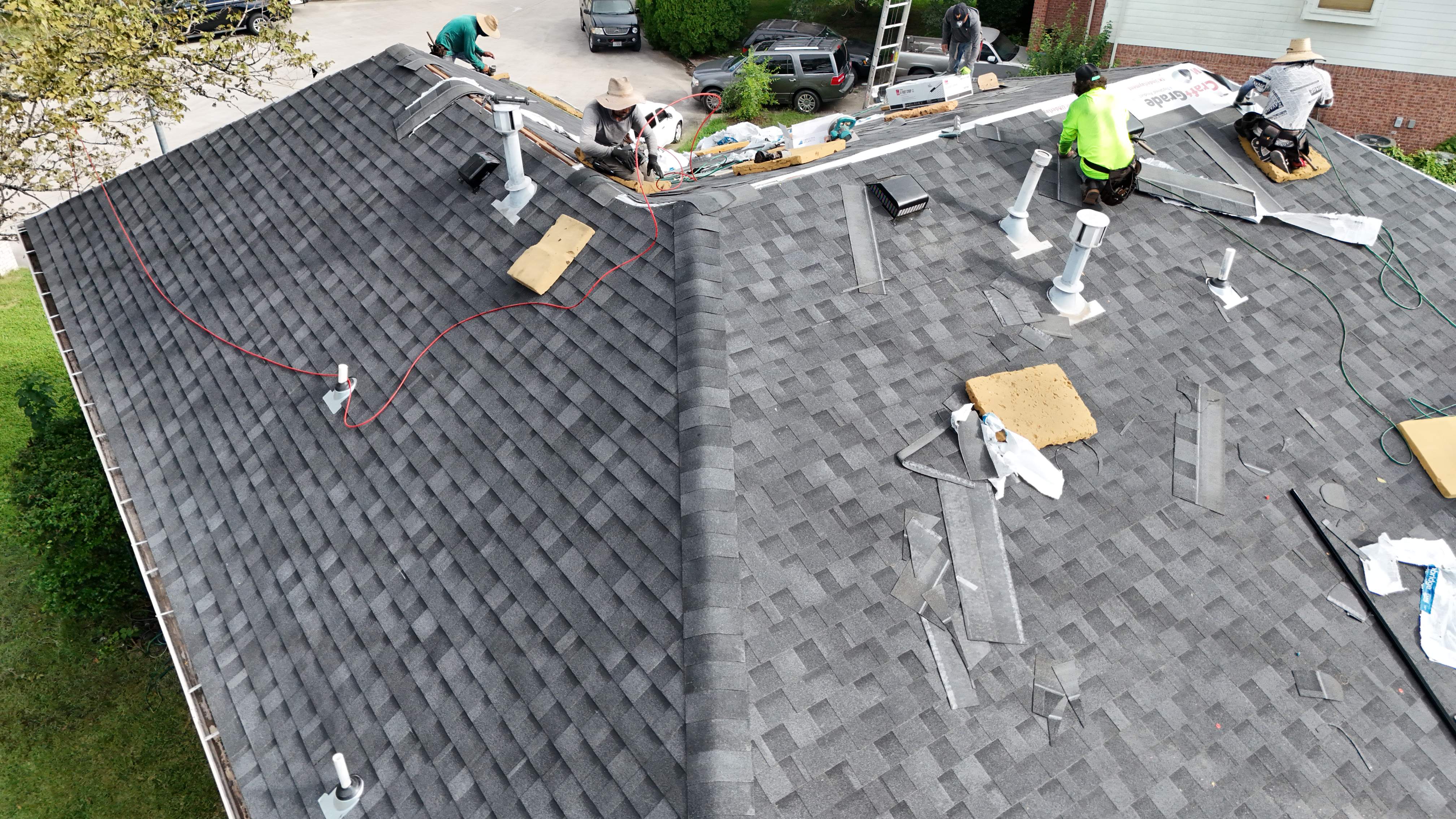 Charcoal Shingle Roof Replacement — North Houston, TX by PL Roofing & SB Roofing, LLC.