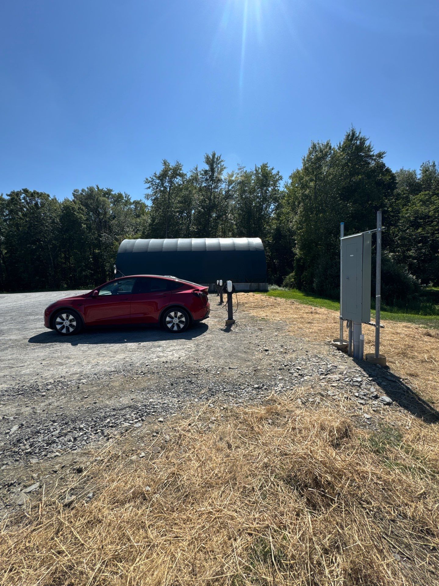 Tesla Pedestal Chargers & 400A Service Installed by ZAM by ZAM Electric