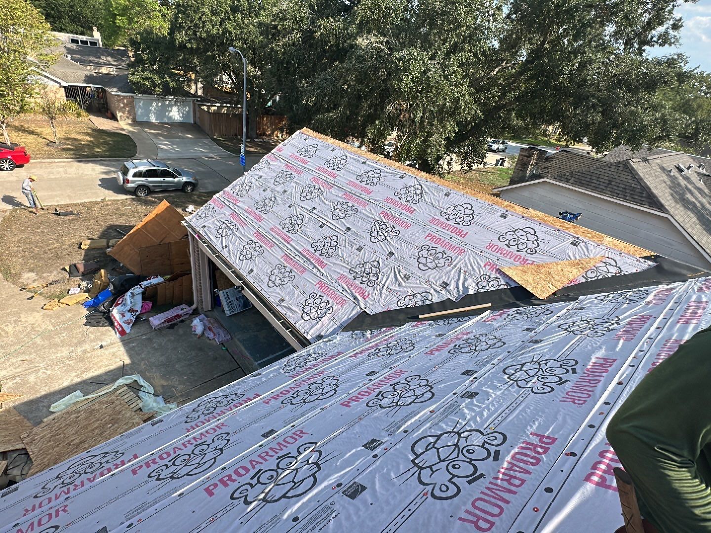 Residential Roofing Installation using Owen's Corning Duration (Lifetime) Shingles by Roof Repair Company