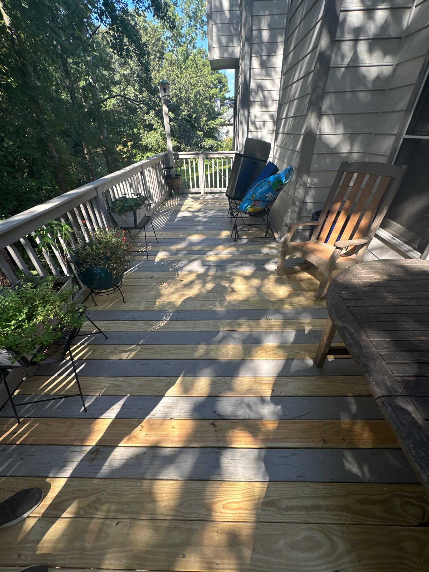 Exterior Trim Painting and Deck Board Replacement in Smyrna by Swift Home Renovations