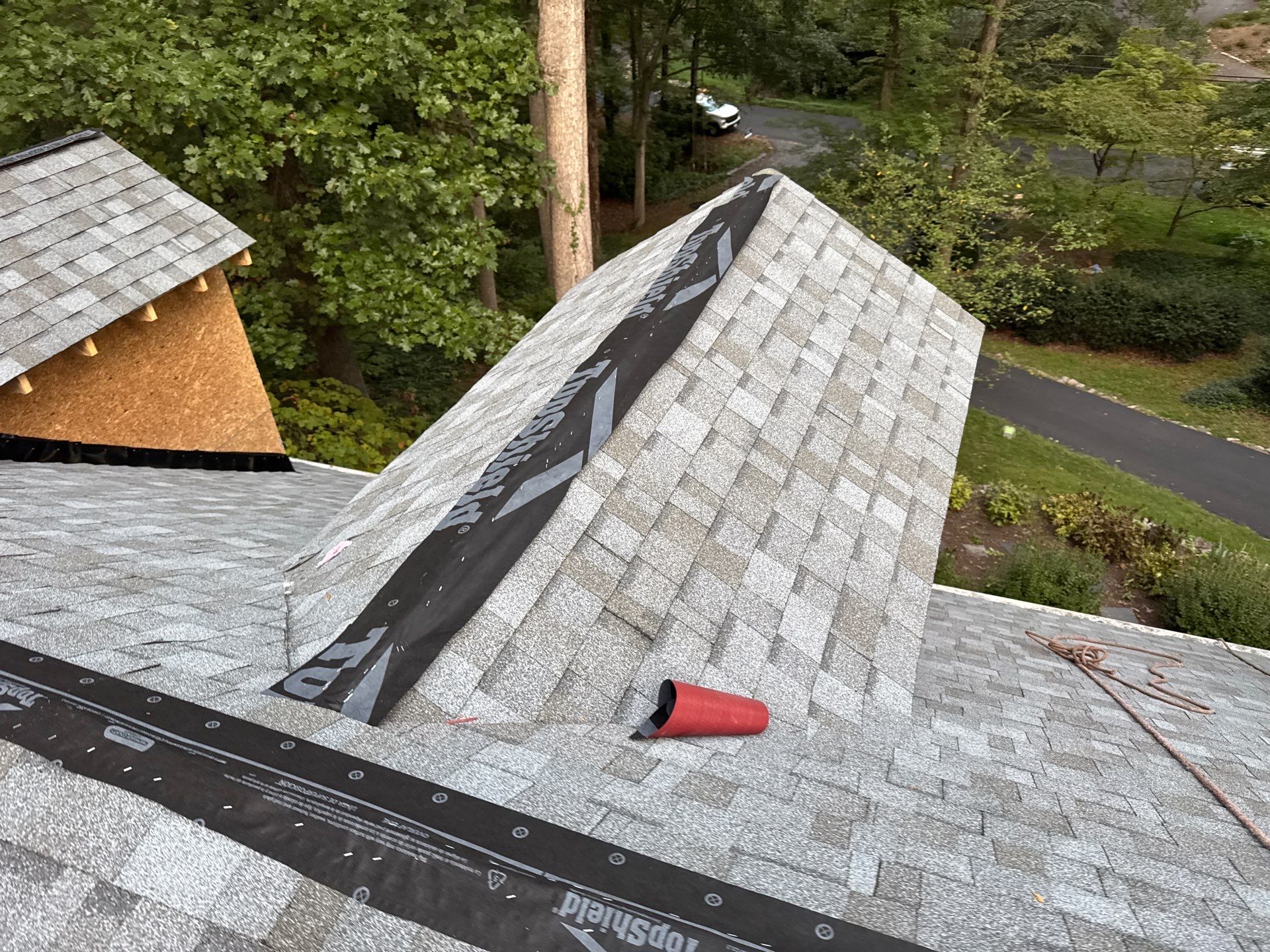 Architectural Shingle Roof Replacement as Part of an Addition by Cade Construction
