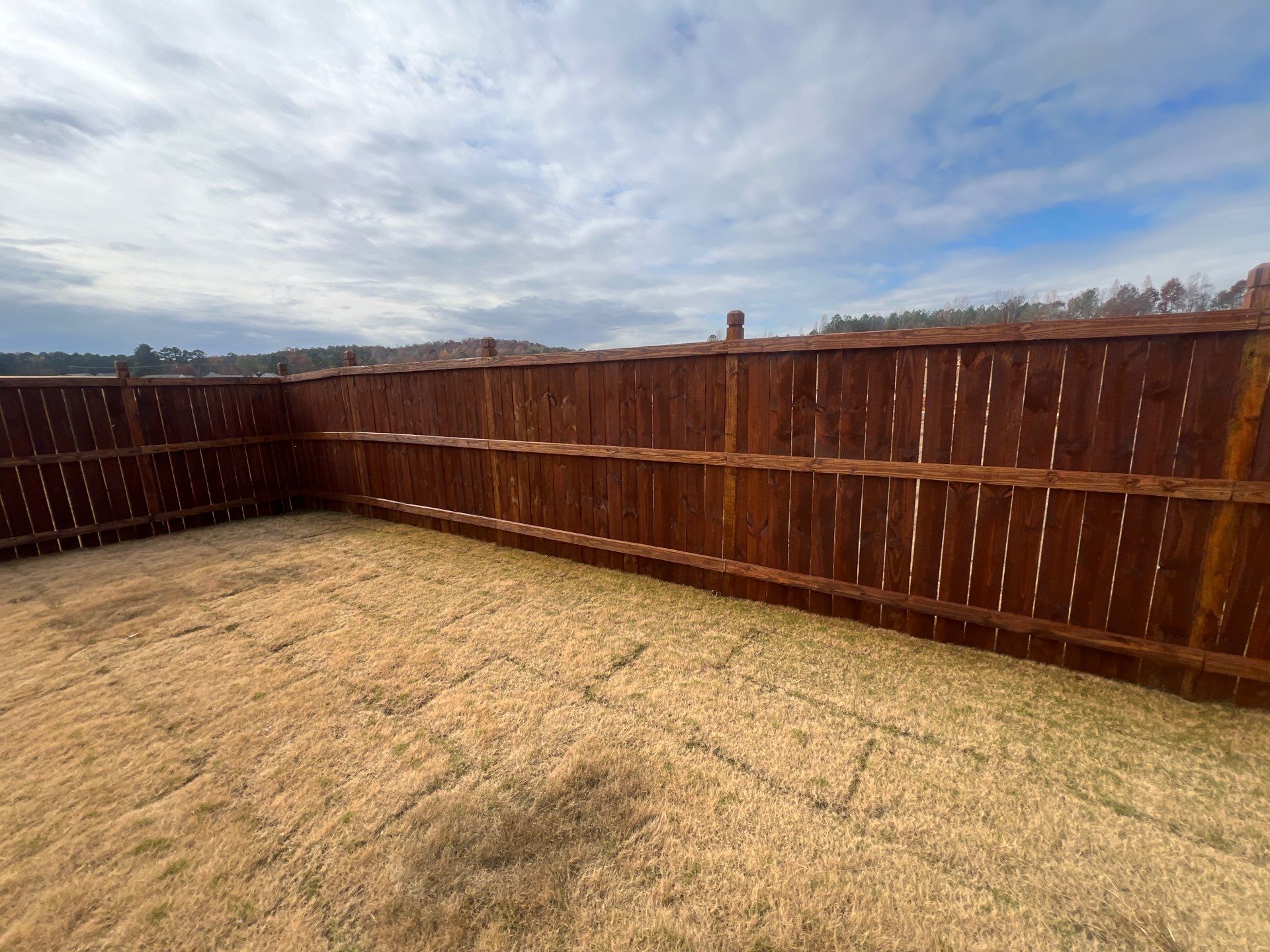 Fence Staining using Chestnut by SSE by Titans of Timber Fence & Stain