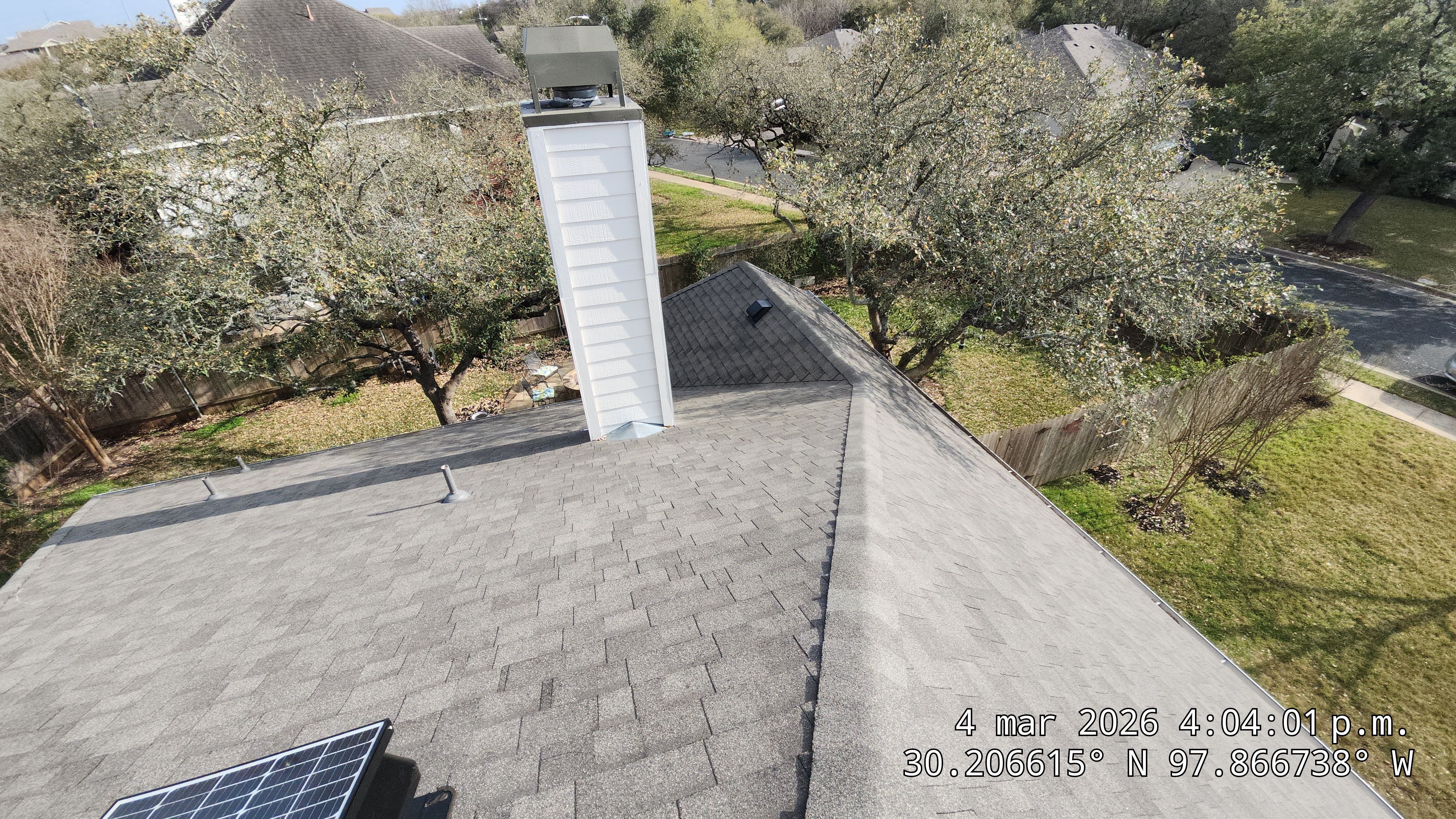 Residential Roofing Replacement, Chimney Repair and OSB Decking Repair in Austin by Caliber Restoration LLC